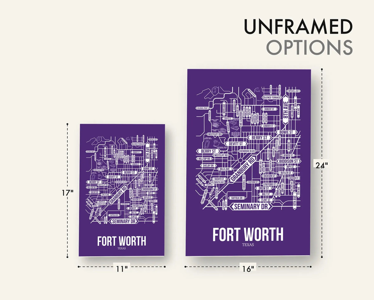 Fort Worth, Texas street map 16