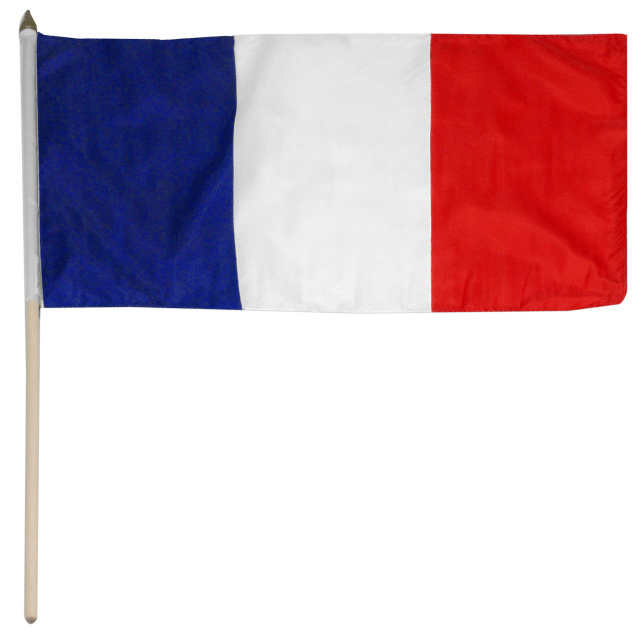 France 12x18 Car Flag 1