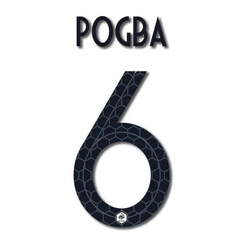France 2018 Youth Away Pogba #6 Jersey Name Set 1