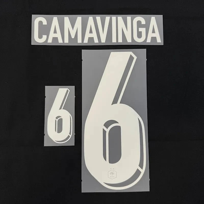 France 2024/25 Home Camavinga #6 Jersey Name Set 1