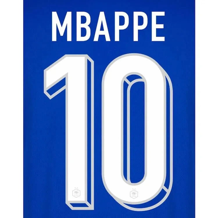 France 2024/25 Home Mbappe #10 Youth Jersey Name Set 1
