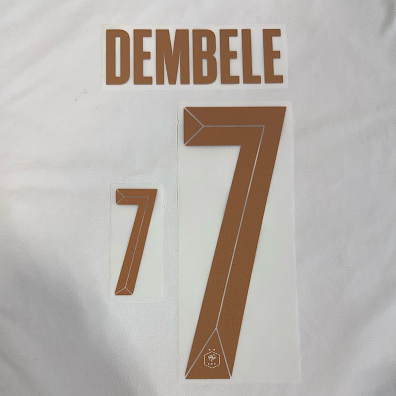 France 2026- Away DEMBELE #7 Official Name Set 1