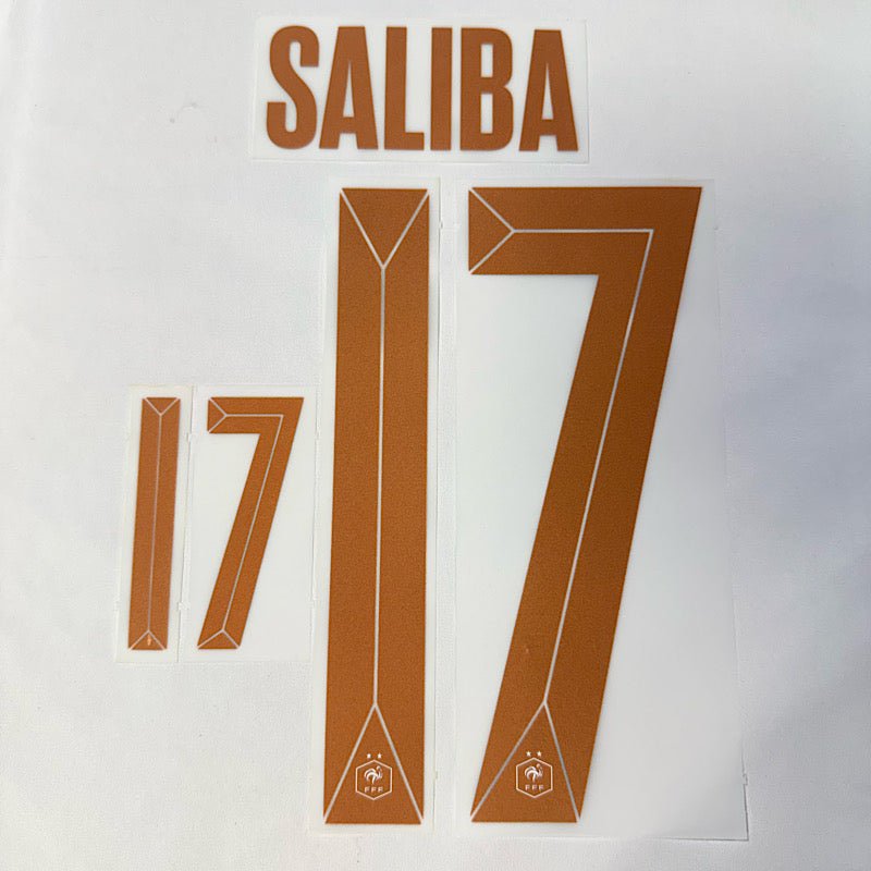 France 2026- Away SALIBA #17 Official Name Set 1
