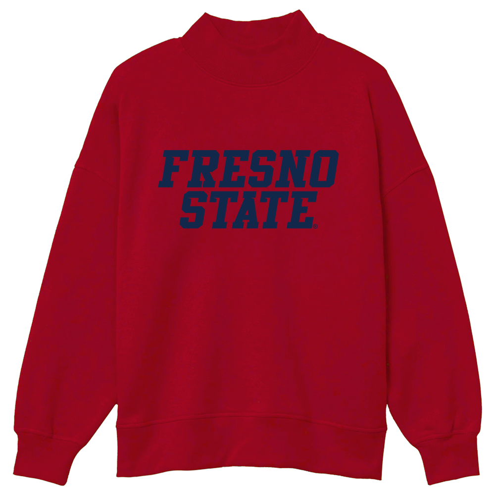 Fresno State Mock Neck Sweatshirt | lojobands