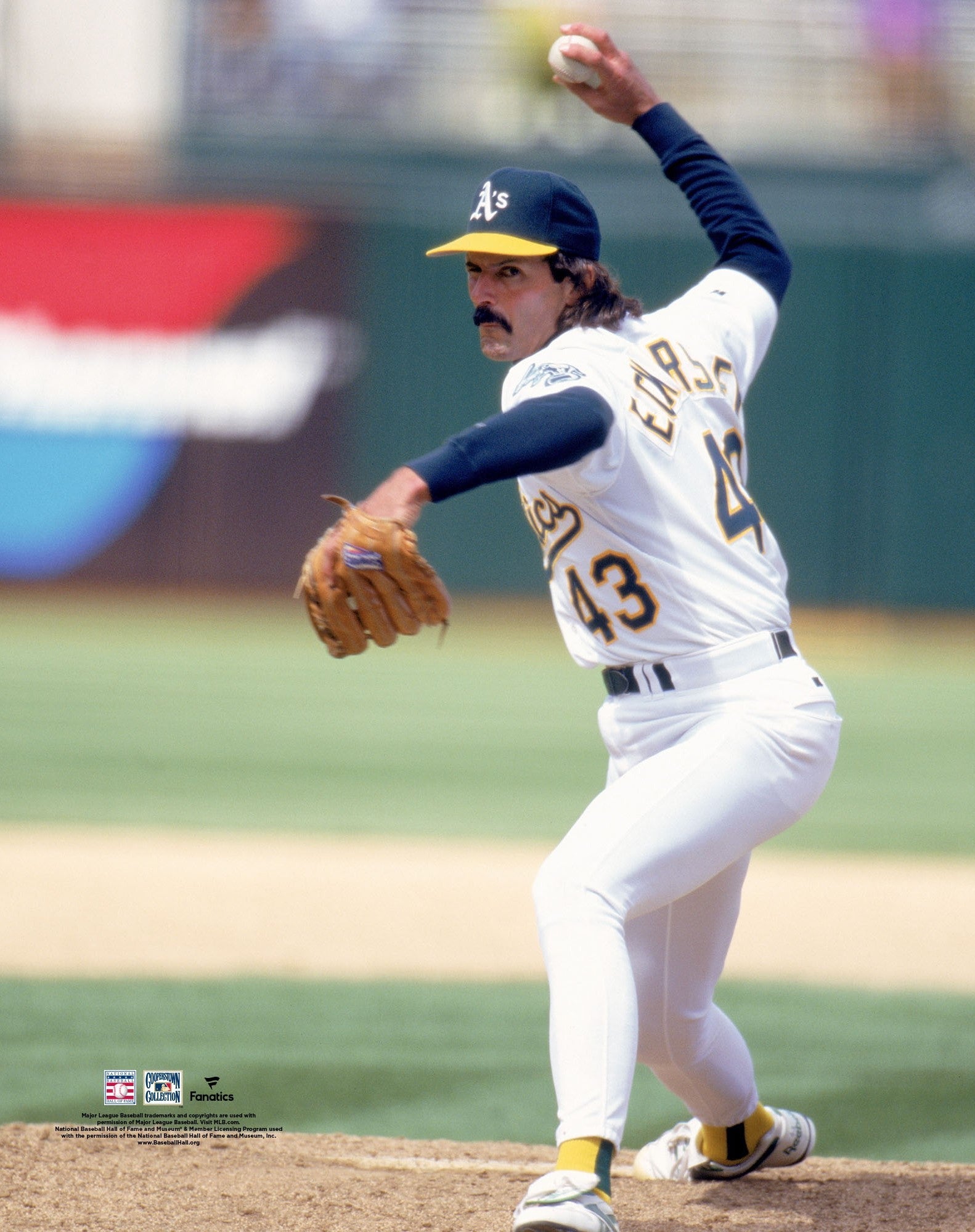 Dennis Eckersley Oakland Athletics Pitching MLB Photo 1
