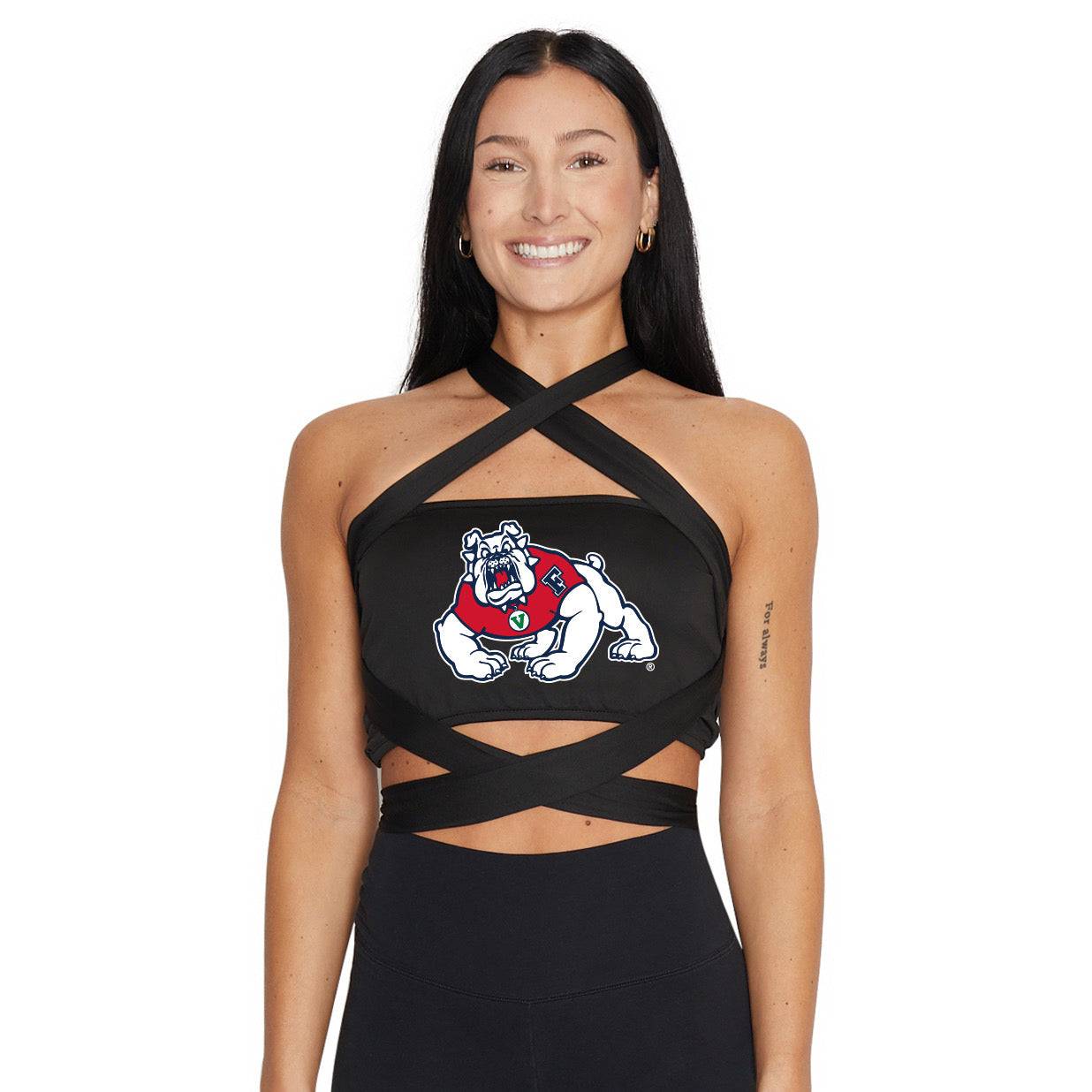 Fresno State Black Multi Way Bandeau Top | lojobands