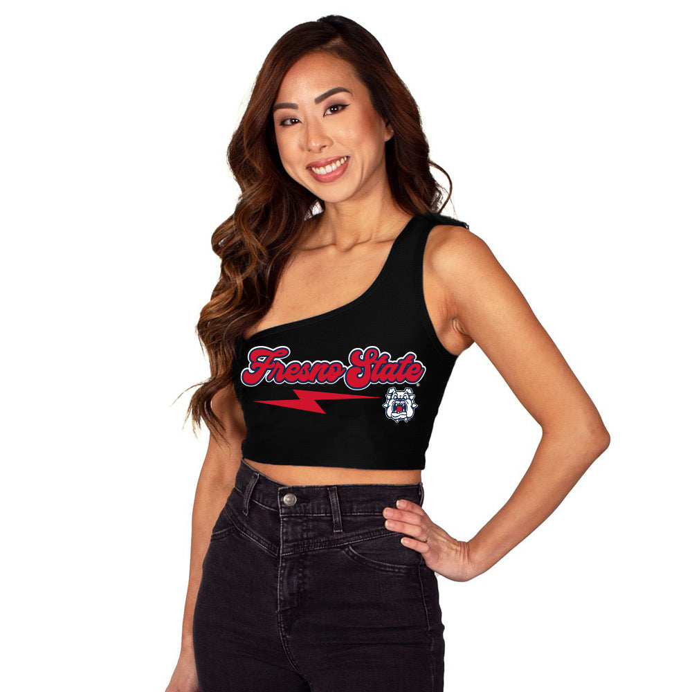 Fresno State Lighnting One Shoulder Top | lojobands