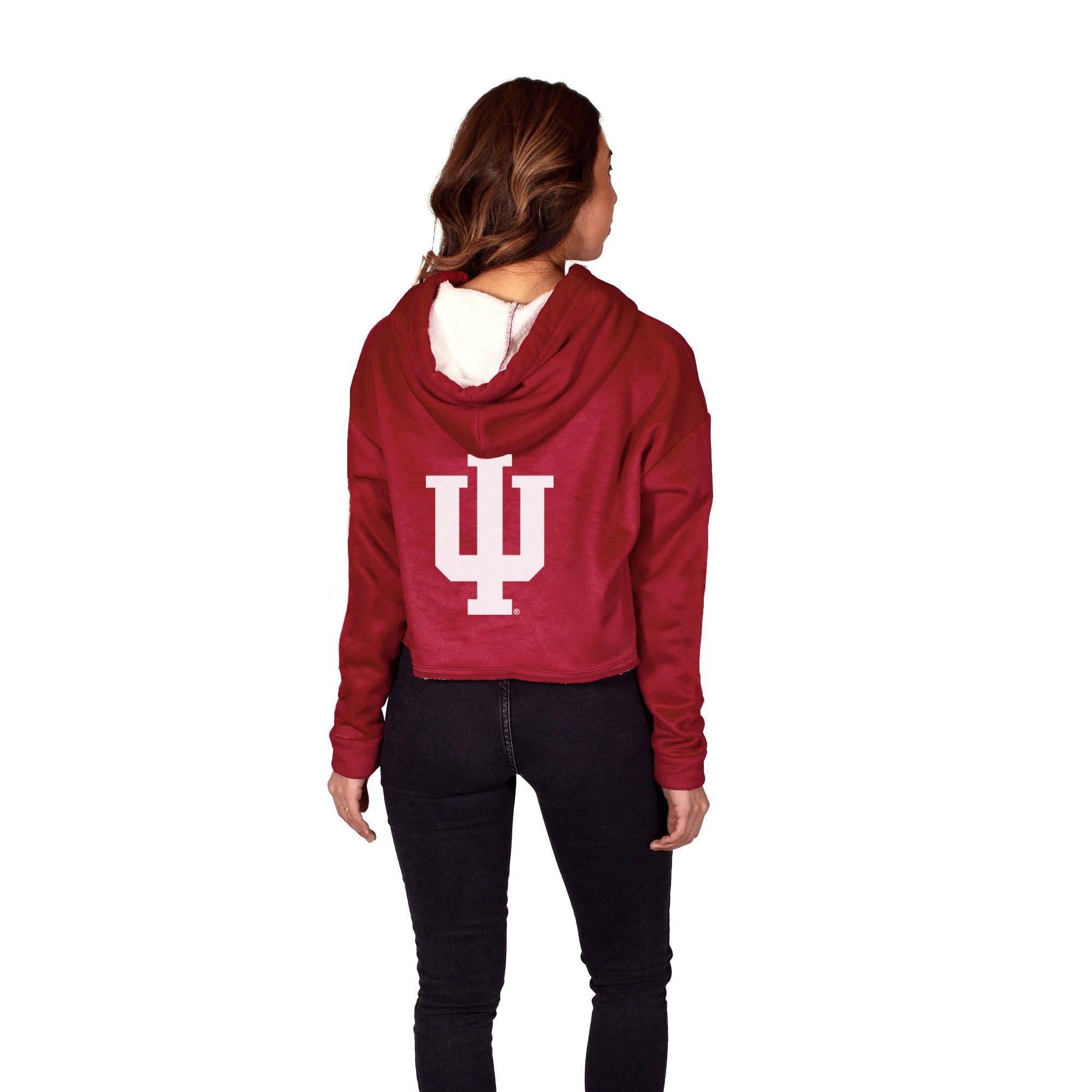 Indiana Hoosiers Crimson Varsity Furry Hoodie 6