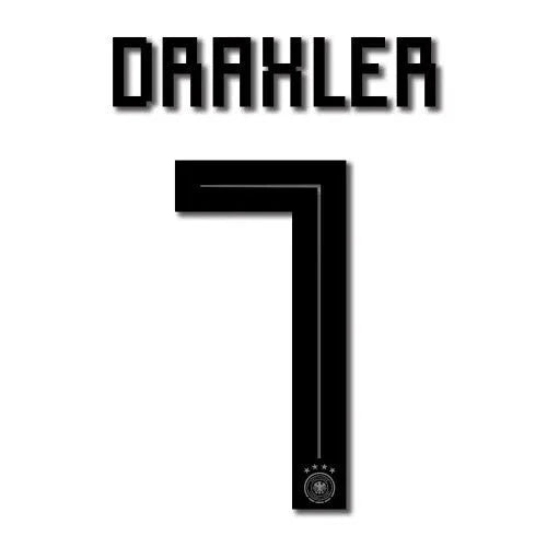 Germany 2018 Home Draxler #7 Jersey Name Set 1