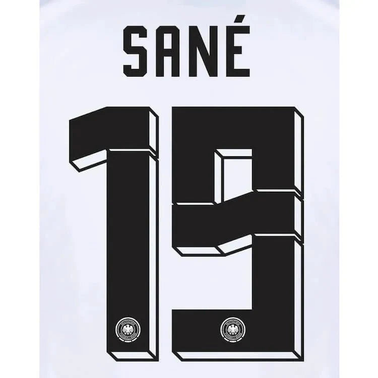 Germany 2024/25 Home Sane #19 Jersey Name Set 1