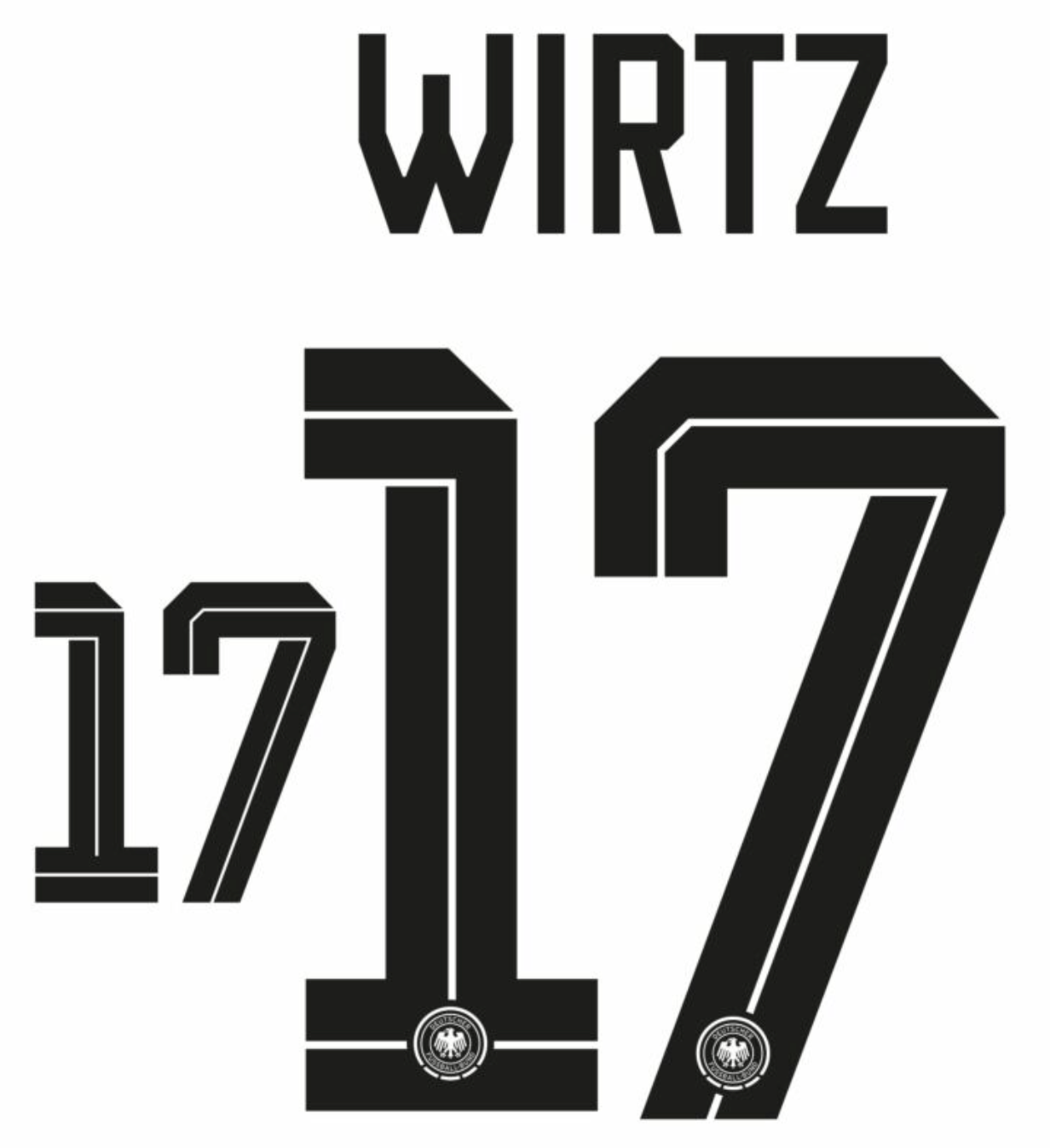 Germany 2026- Home WIRTZ #17 Official Name Set 1