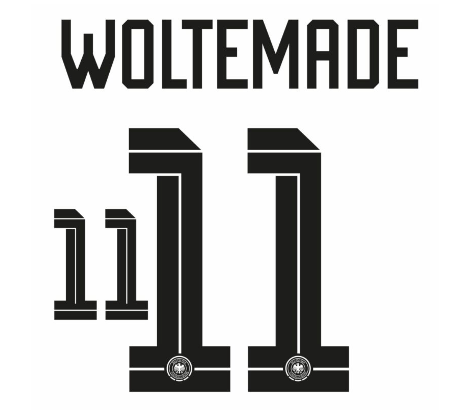 Germany 2026- Home WOLTEMADE #11 Official Name Set 1