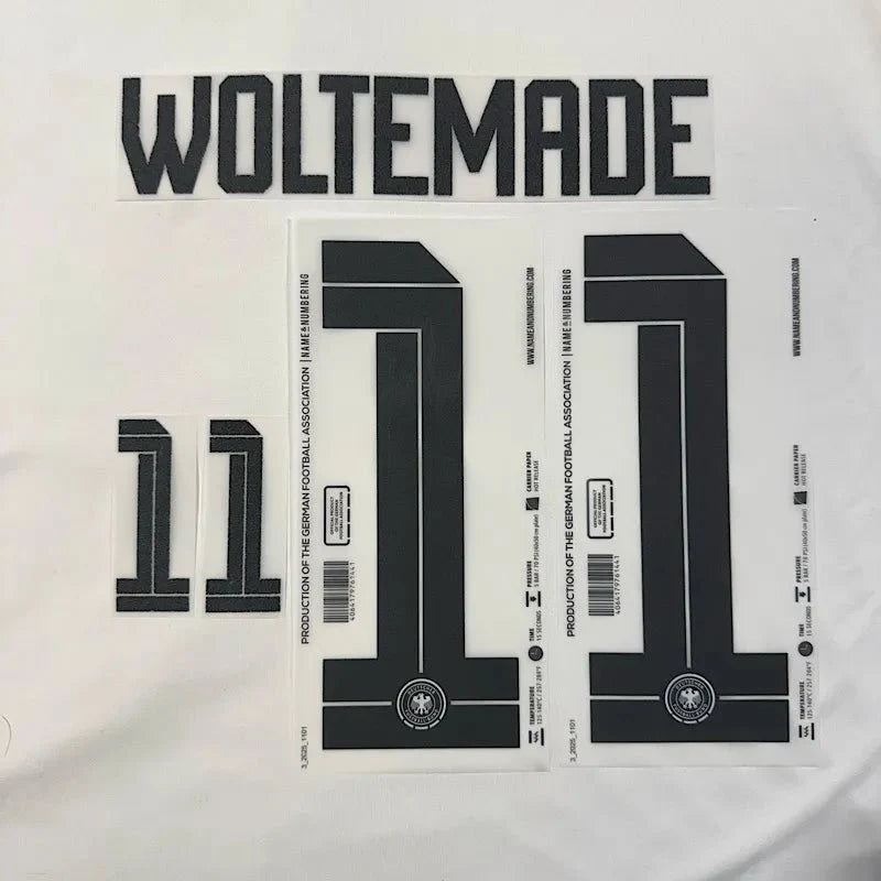 Germany 2026- Home WOLTEMADE #11 Youth Official Name Set 1