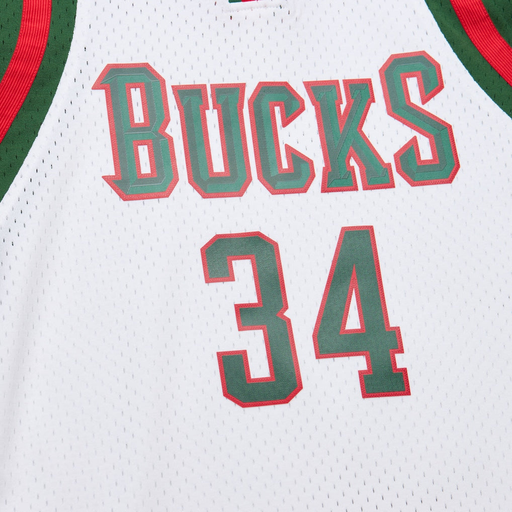 Milwaukee Bucks - Giannis Antetokounmpo 2013-14 White Swingman Jersey 3