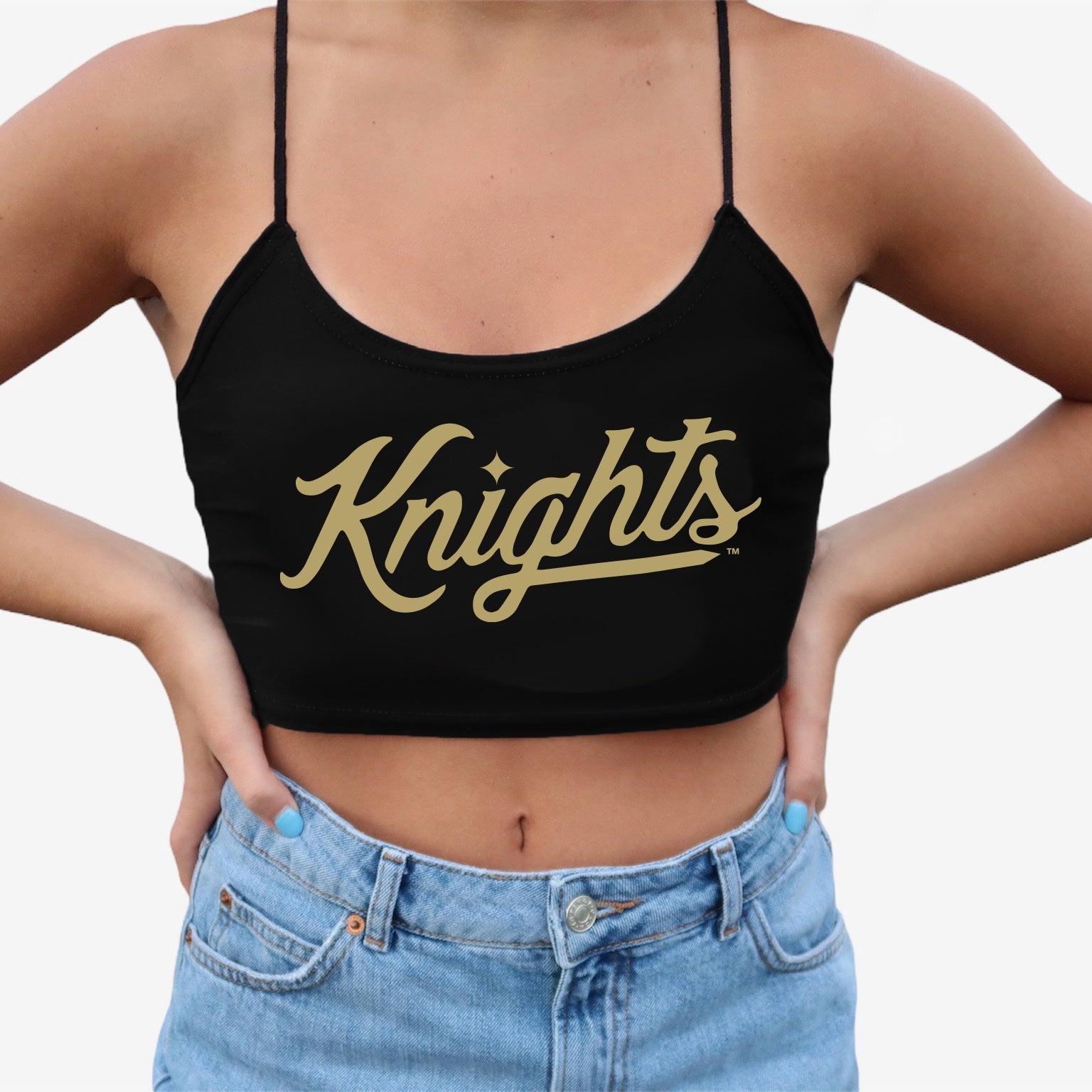 UCF Knights Black Spaghetti Tank | lojobands 3