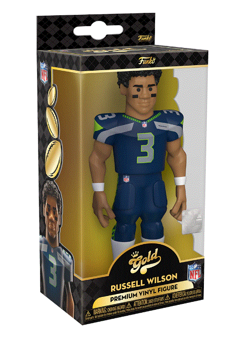 Funko NFL: Seattle Seahawks - Russell Wilson 5" Vinyl Gold Figure (with Chase) 2