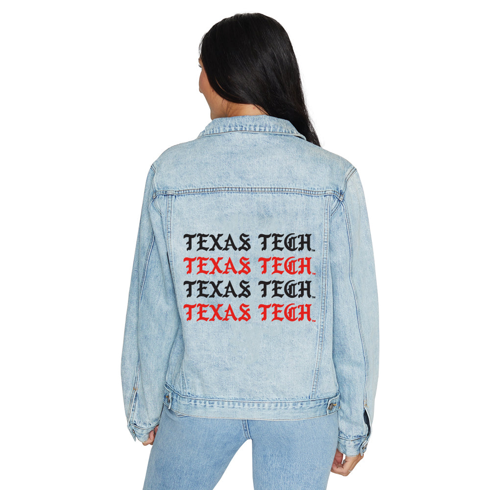 Texas Tech Gothic Denim Jacket | lojobands 1
