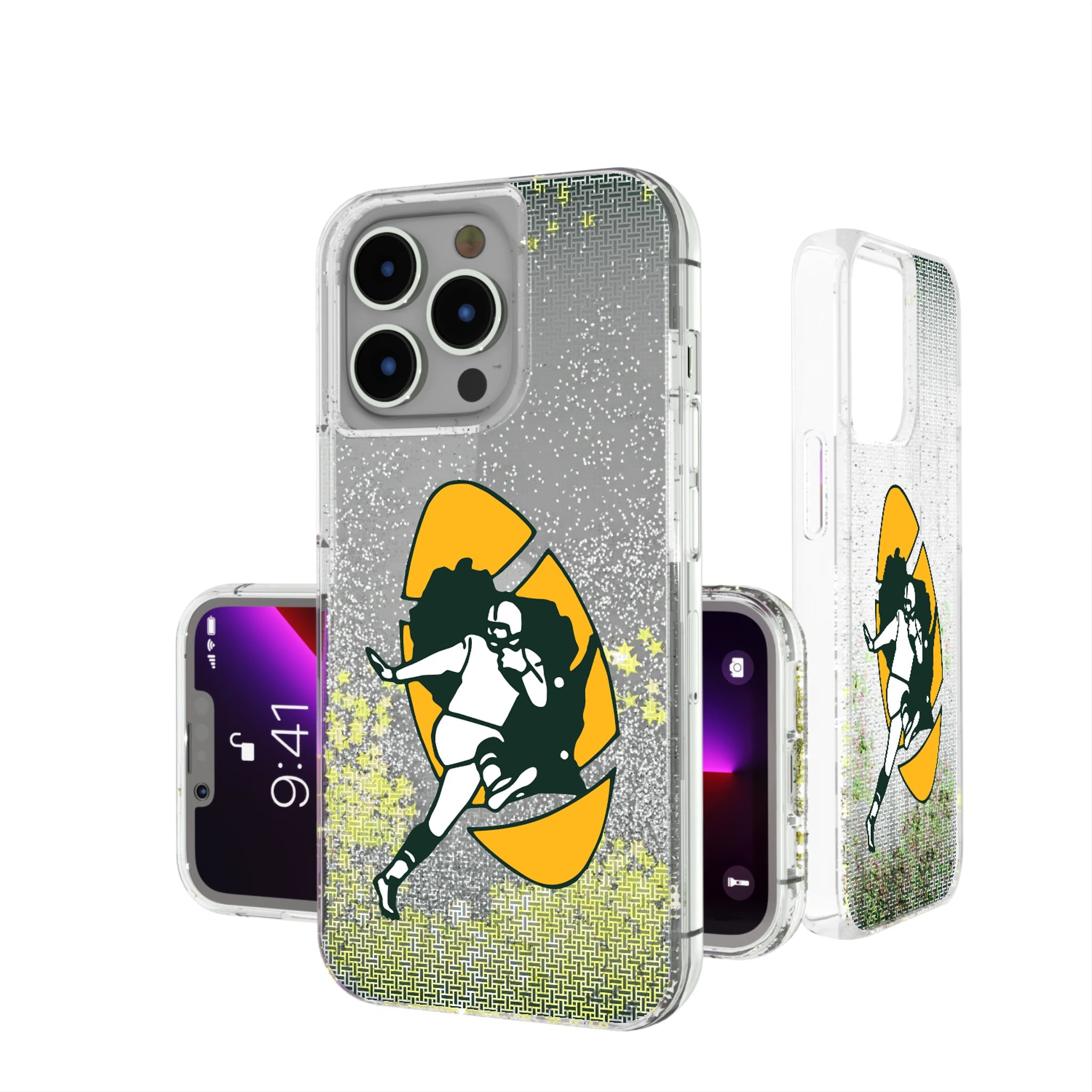 Green Bay Packers Historic Collection Linen Glitter Phone Case 7