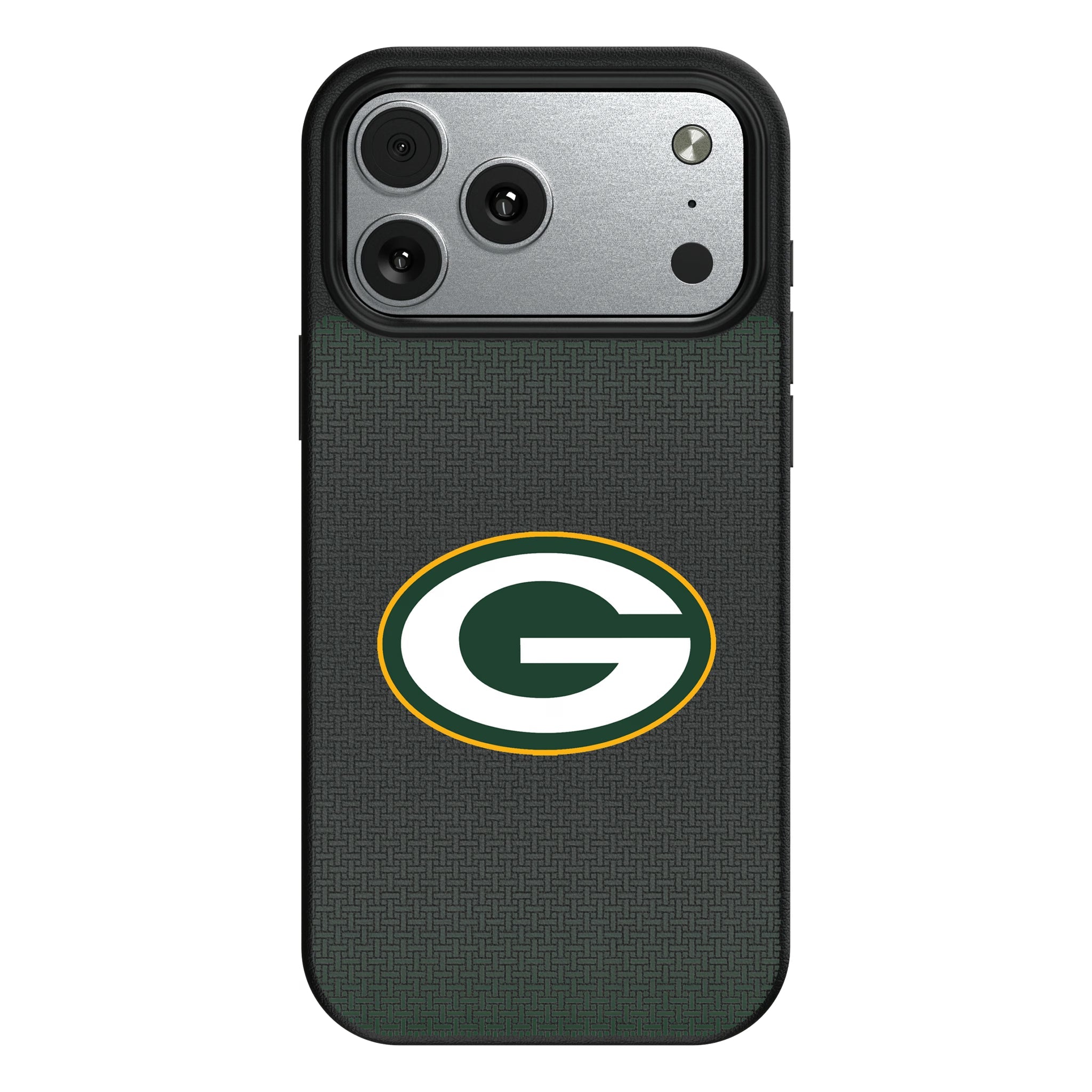 Green Bay Packers Linen MagSafe Compatible Phone Case for Apple iPhone 10