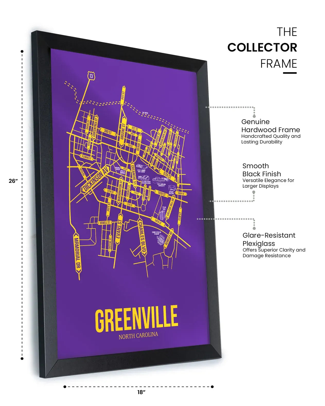 Greenville, North Carolina street map 12