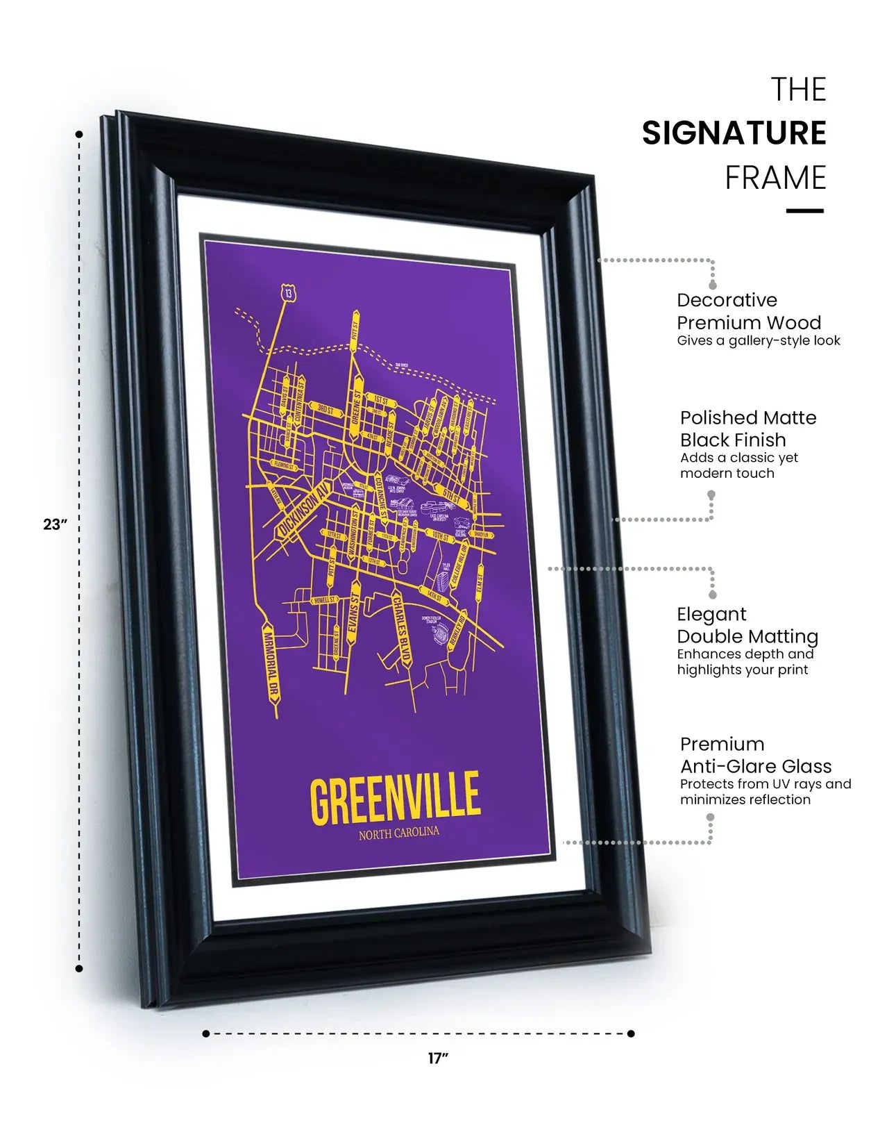 Greenville, North Carolina street map 14