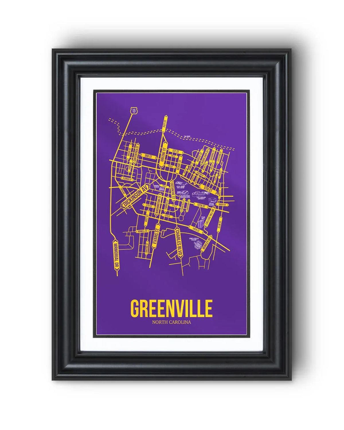 Greenville, North Carolina street map 13