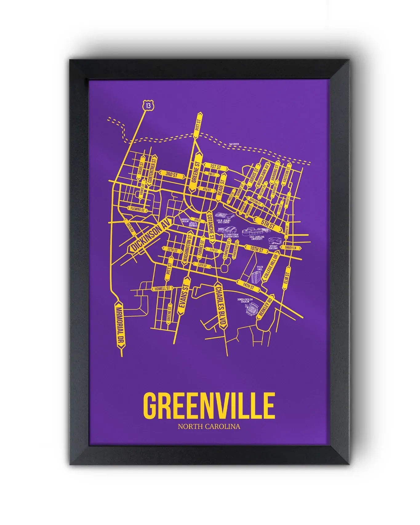 Greenville, North Carolina street map 10