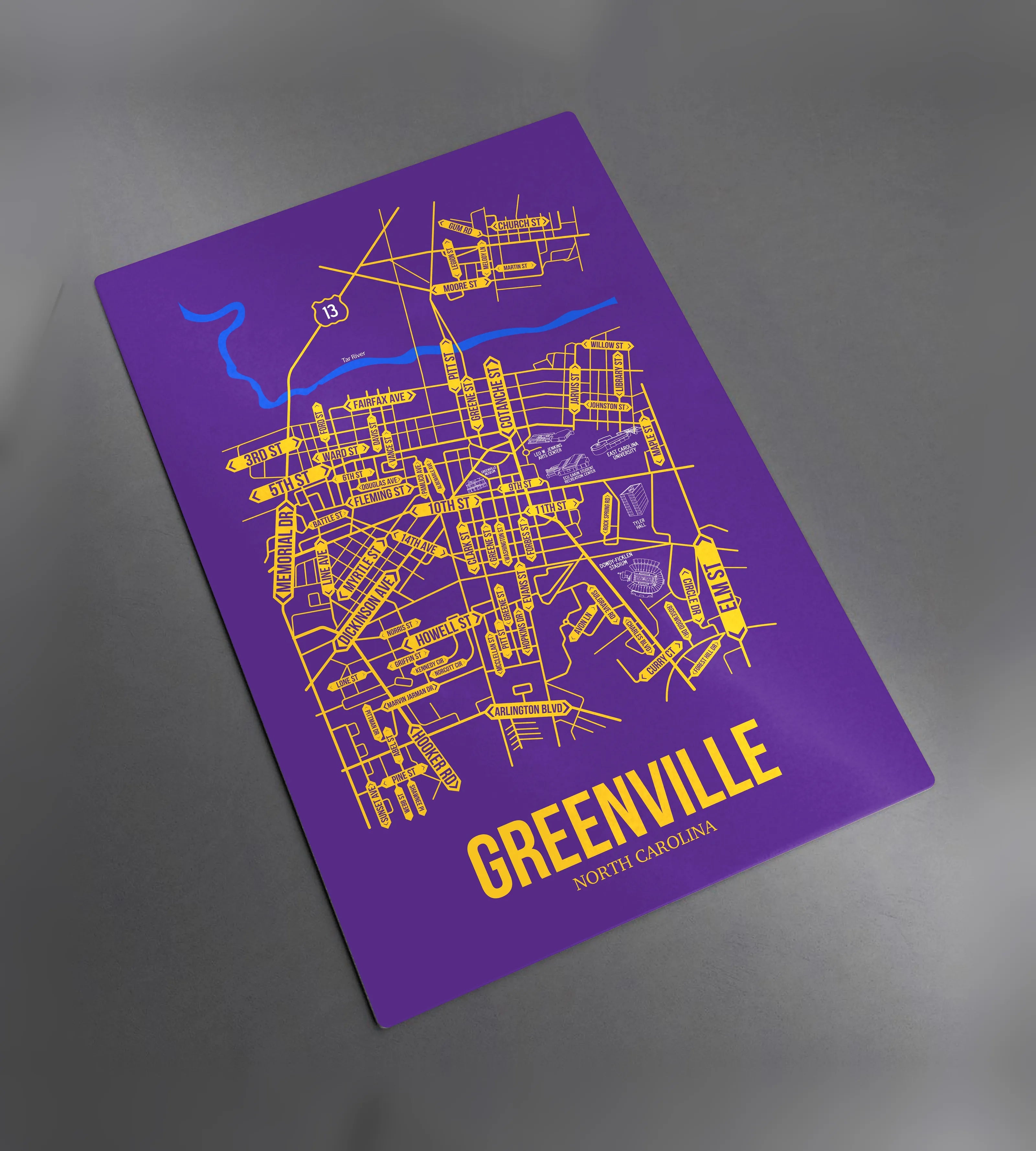 Greenville, North Carolina street map 2