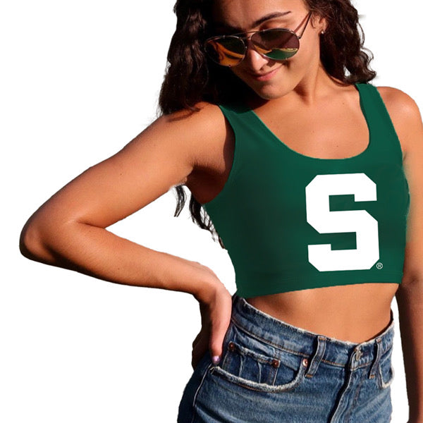 Michigan State Green Crop Tank Top | lojobands 8