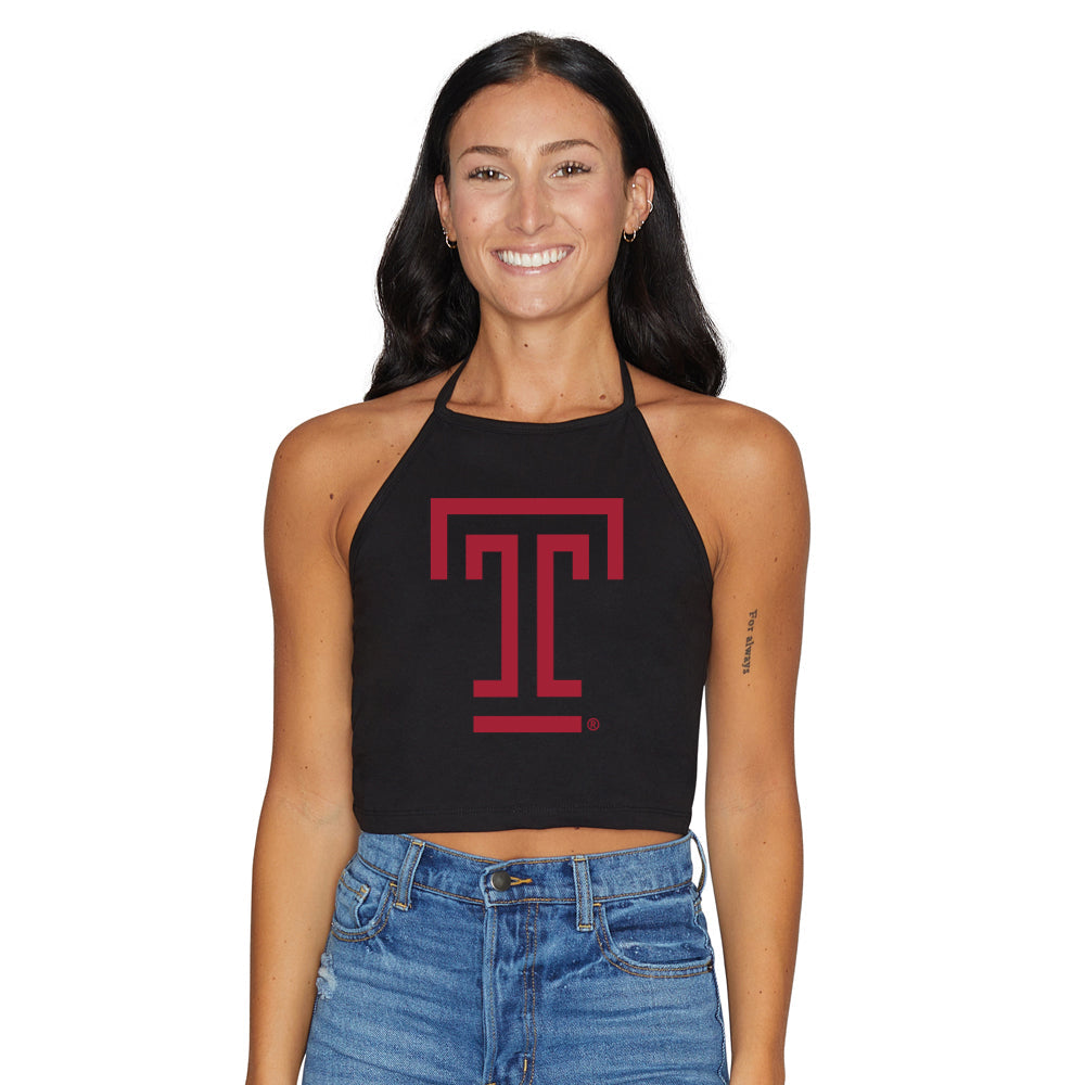 Temple Owls Black Halter | lojobands