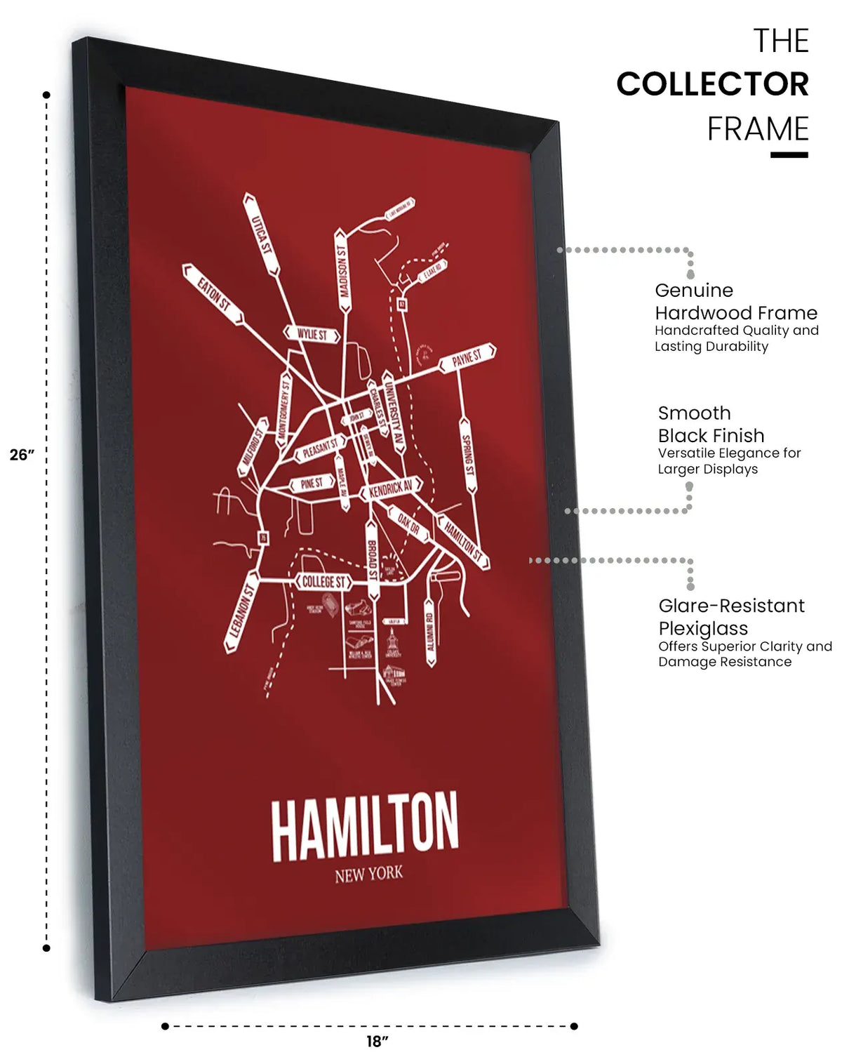 Hamilton, New York street map 12