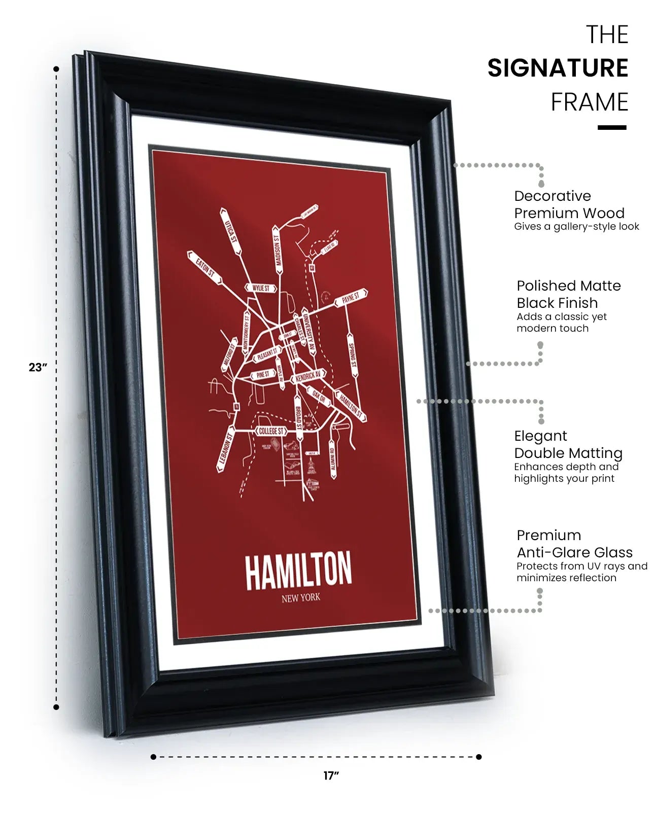 Hamilton, New York street map 14