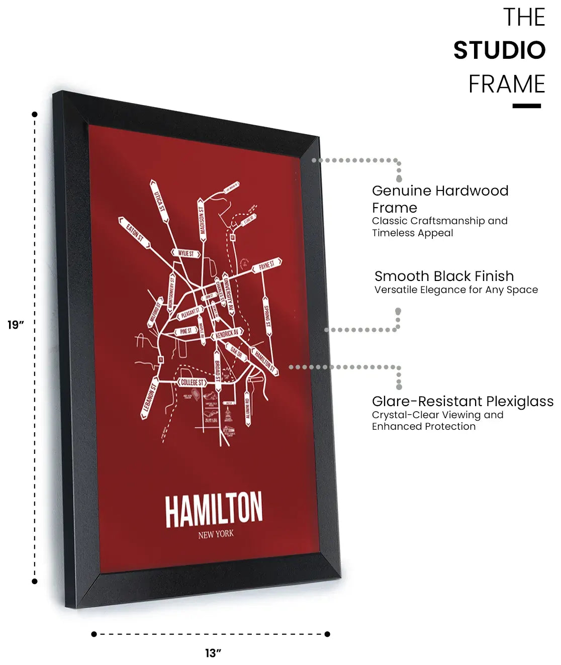Hamilton, New York street map 11