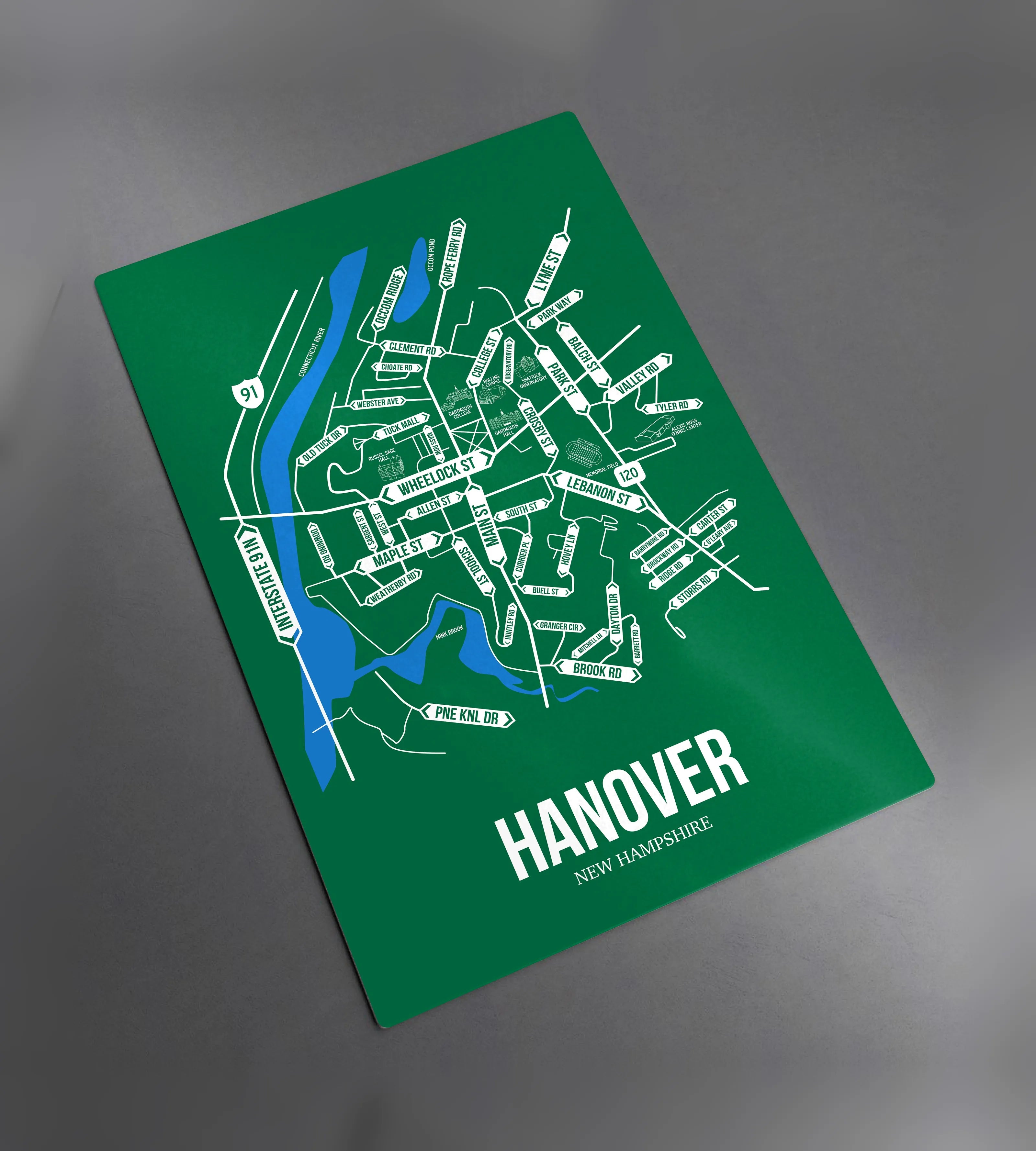Hanover, New Hampshire street map 2