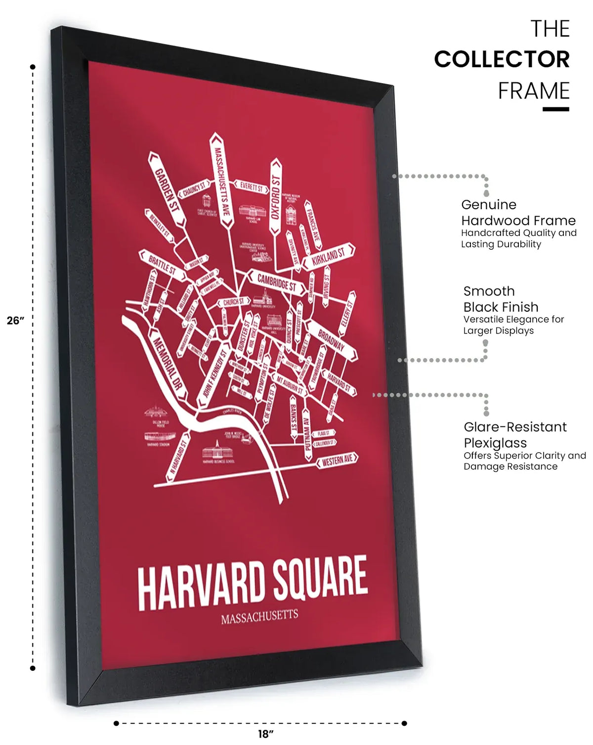 Harvard Square, Cambridge, MA street map 12