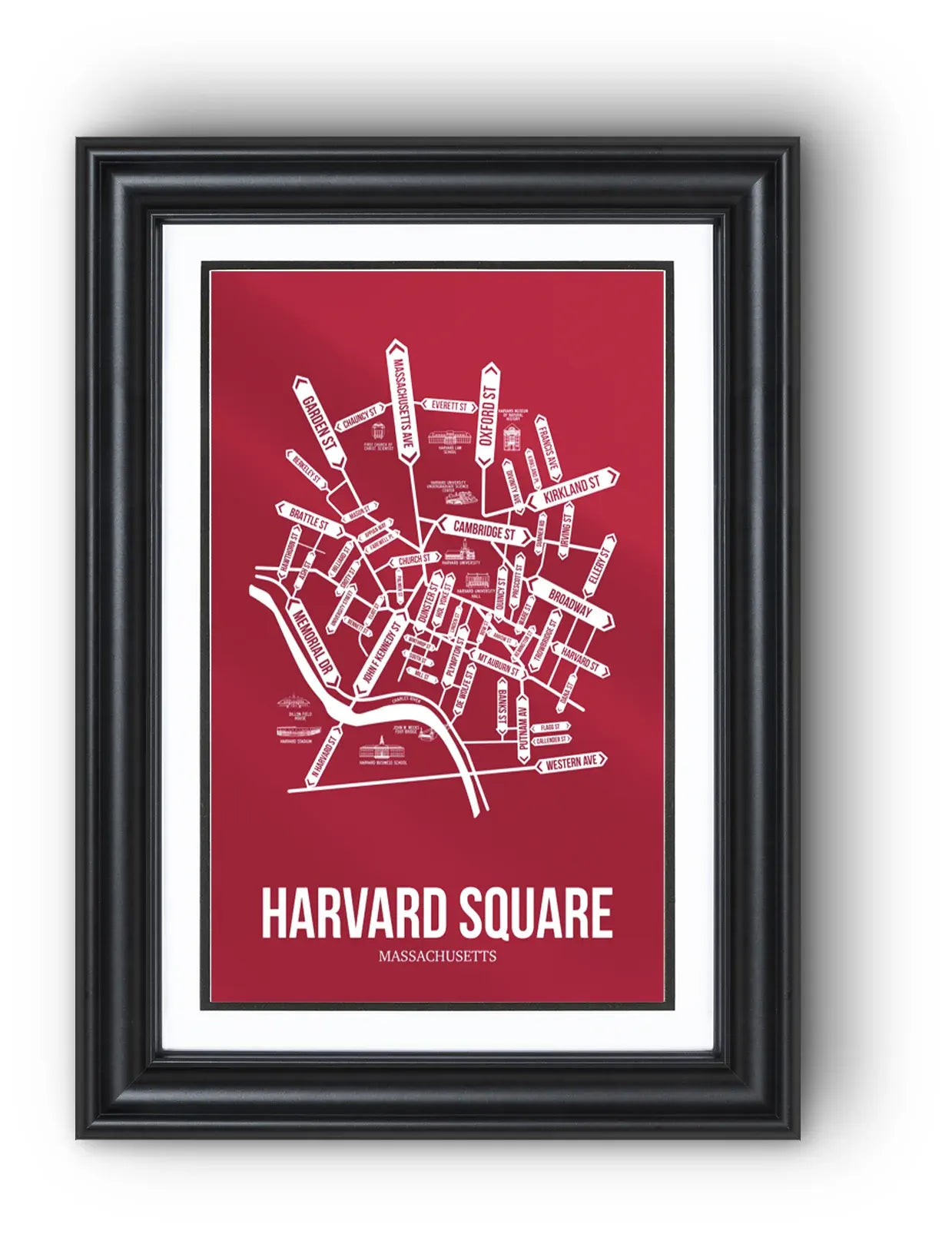 Harvard Square, Cambridge, MA street map 13