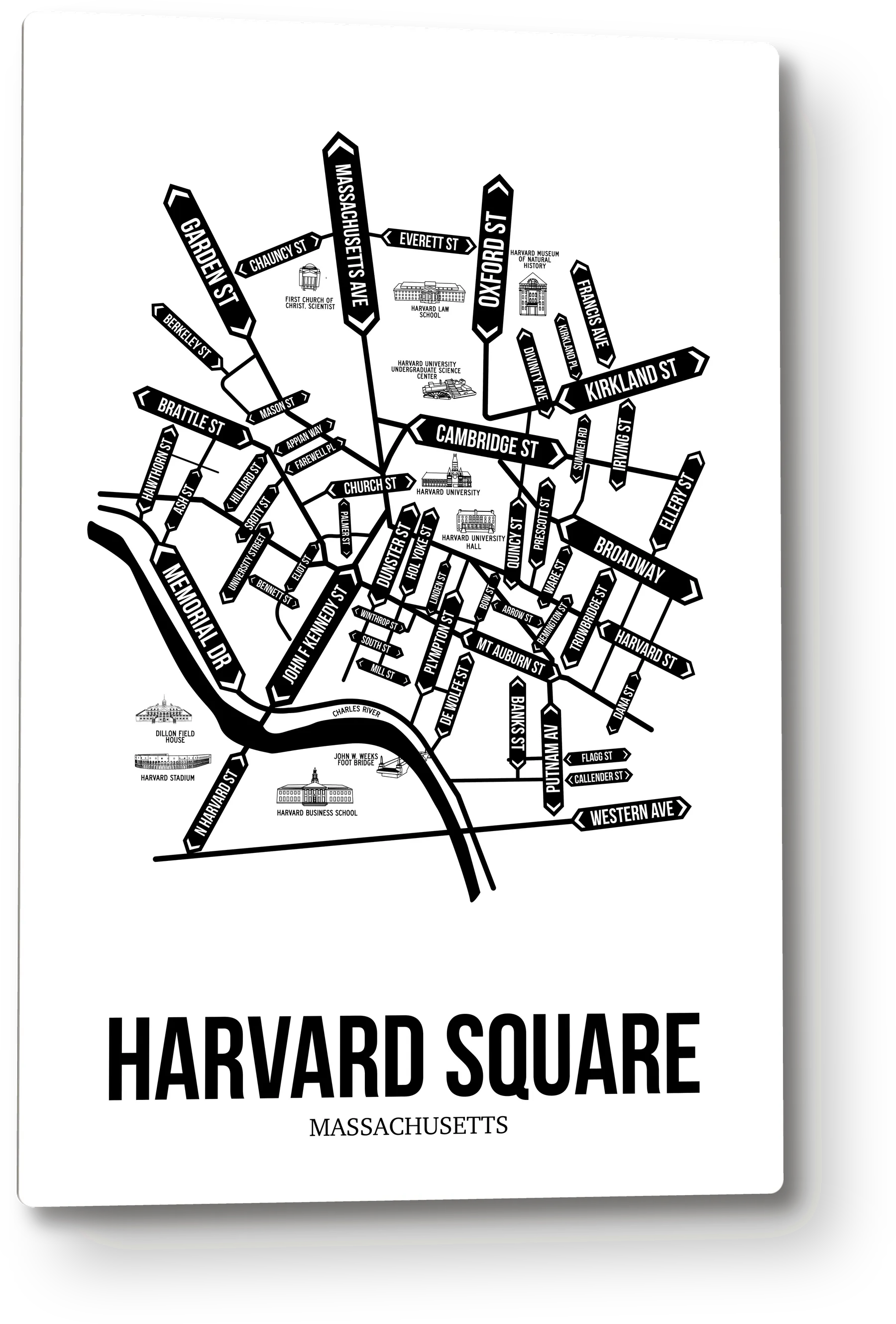 Harvard Square, Cambridge, MA street map 8
