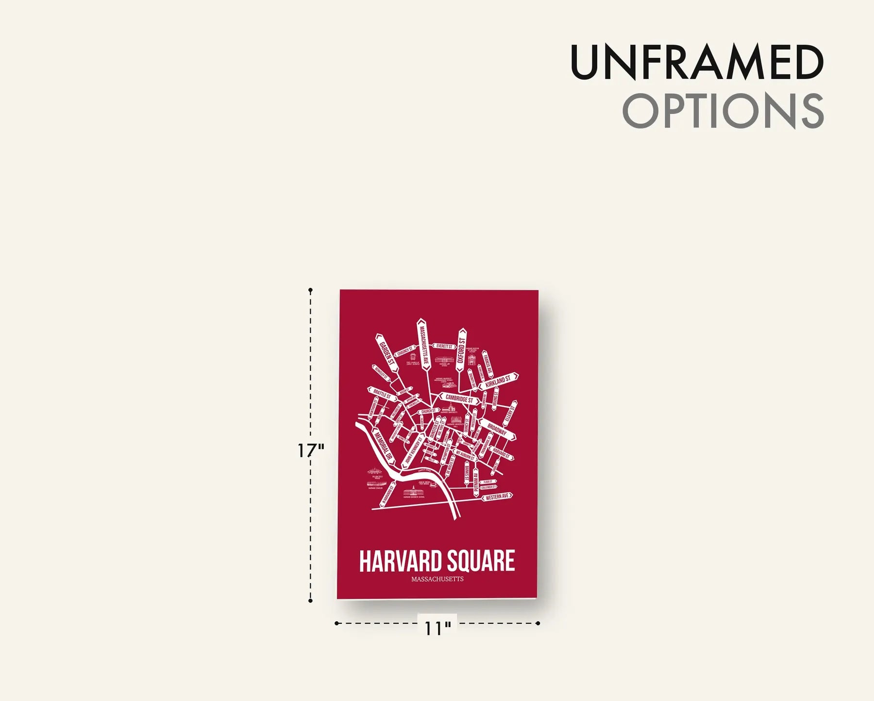 Harvard Square, Cambridge, MA street map 17
