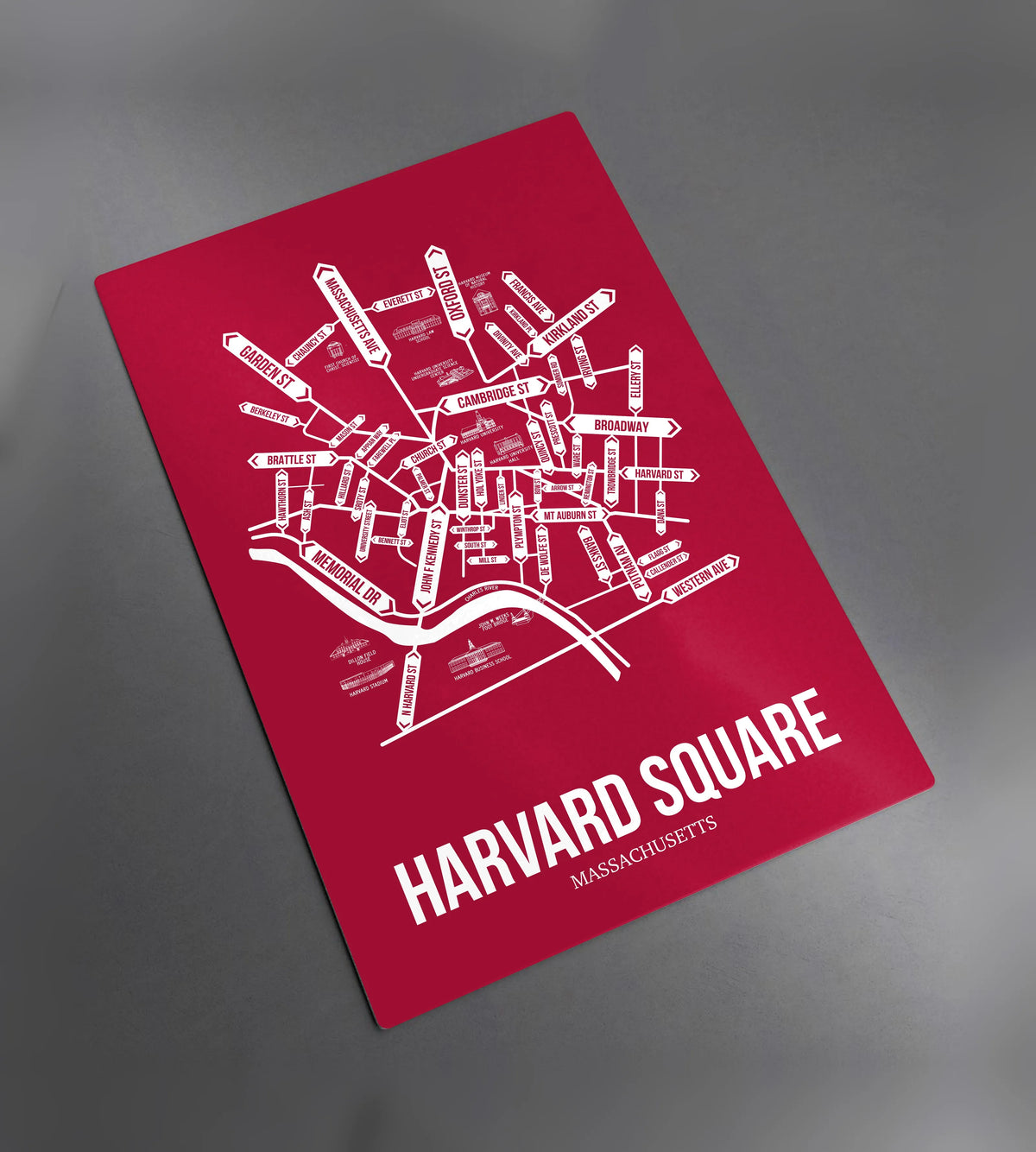 Harvard Square, Cambridge, MA street map 2