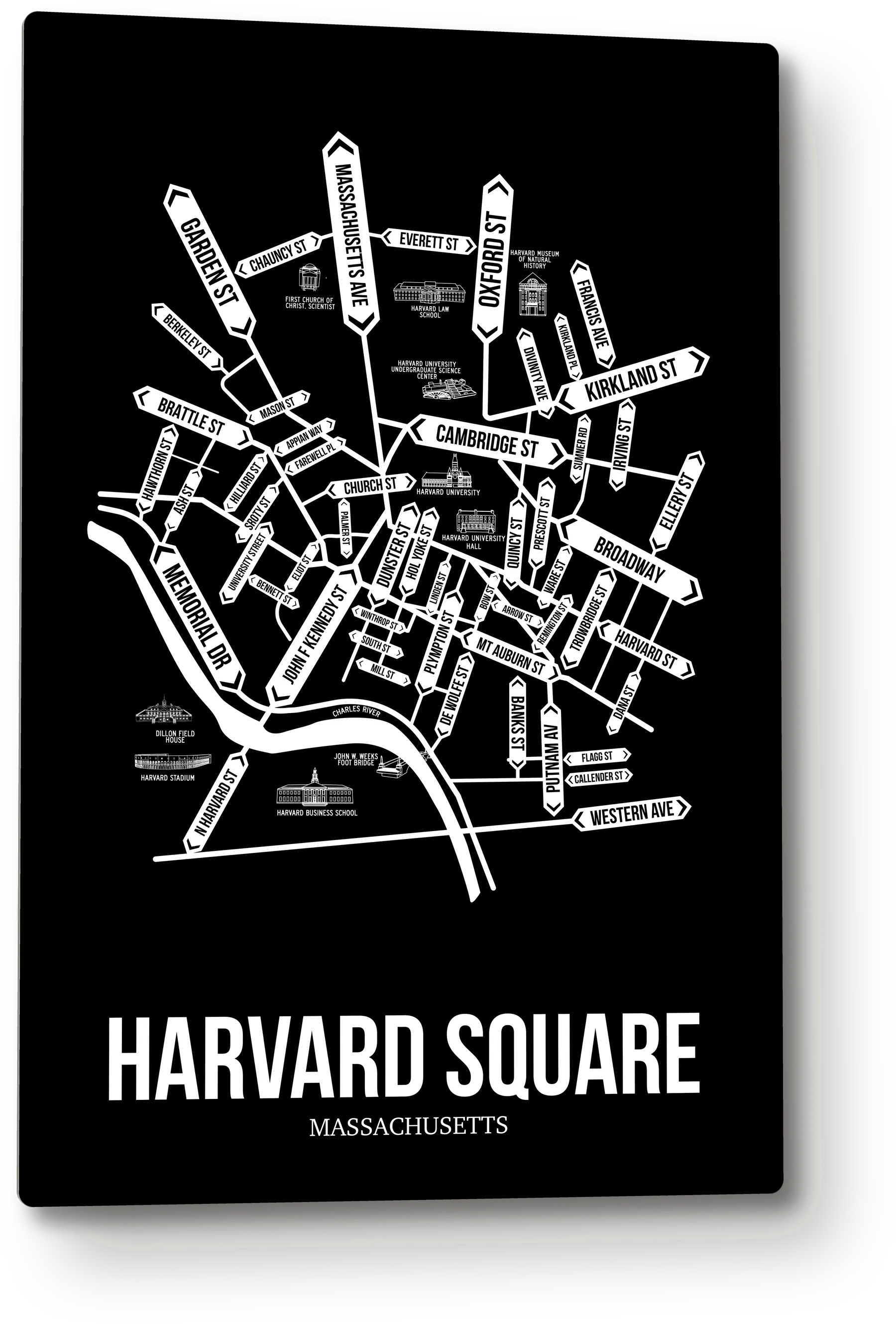 Harvard Square, Cambridge, MA street map 9