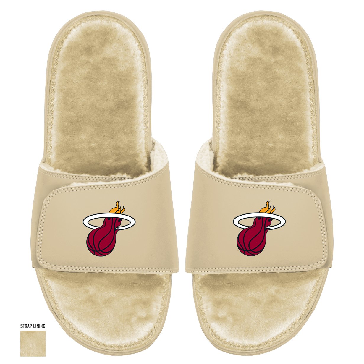 Miami Heat Primary Fur Slides 4