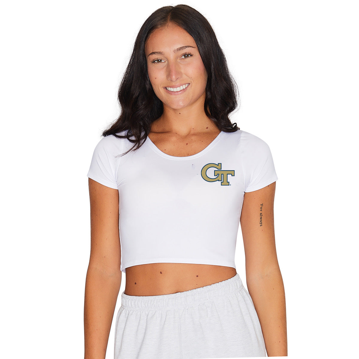 Georgia Tech White Babydoll Tee | lojobands