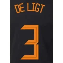 Netherlands 2020/21 Away De Ligit #3 Jersey Name Set 1