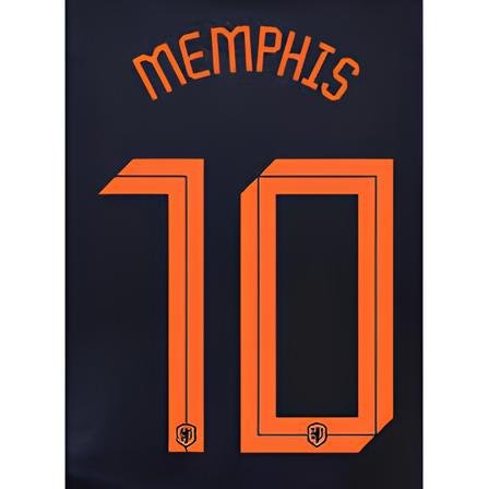 Netherlands 2020/21 Away Memphis #10 Jersey Name Set 1