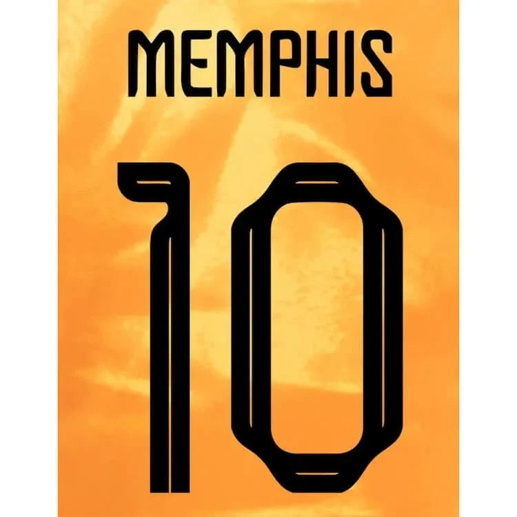 Netherlands 2022-23 Home Memphis #10 Jersey Name Set 1