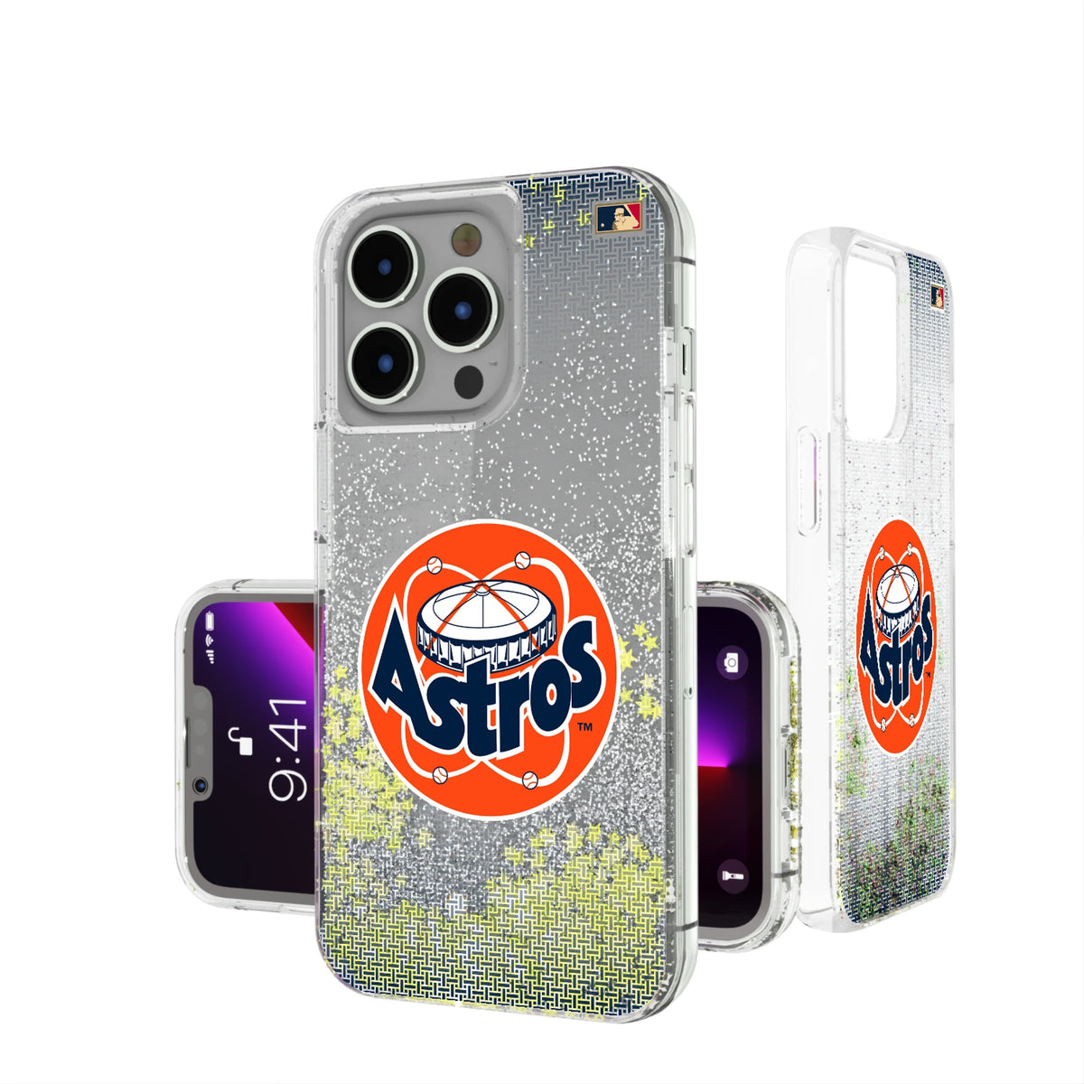 Houston Astros 1977-1993 - Cooperstown Collection Linen Glitter Phone Case 8