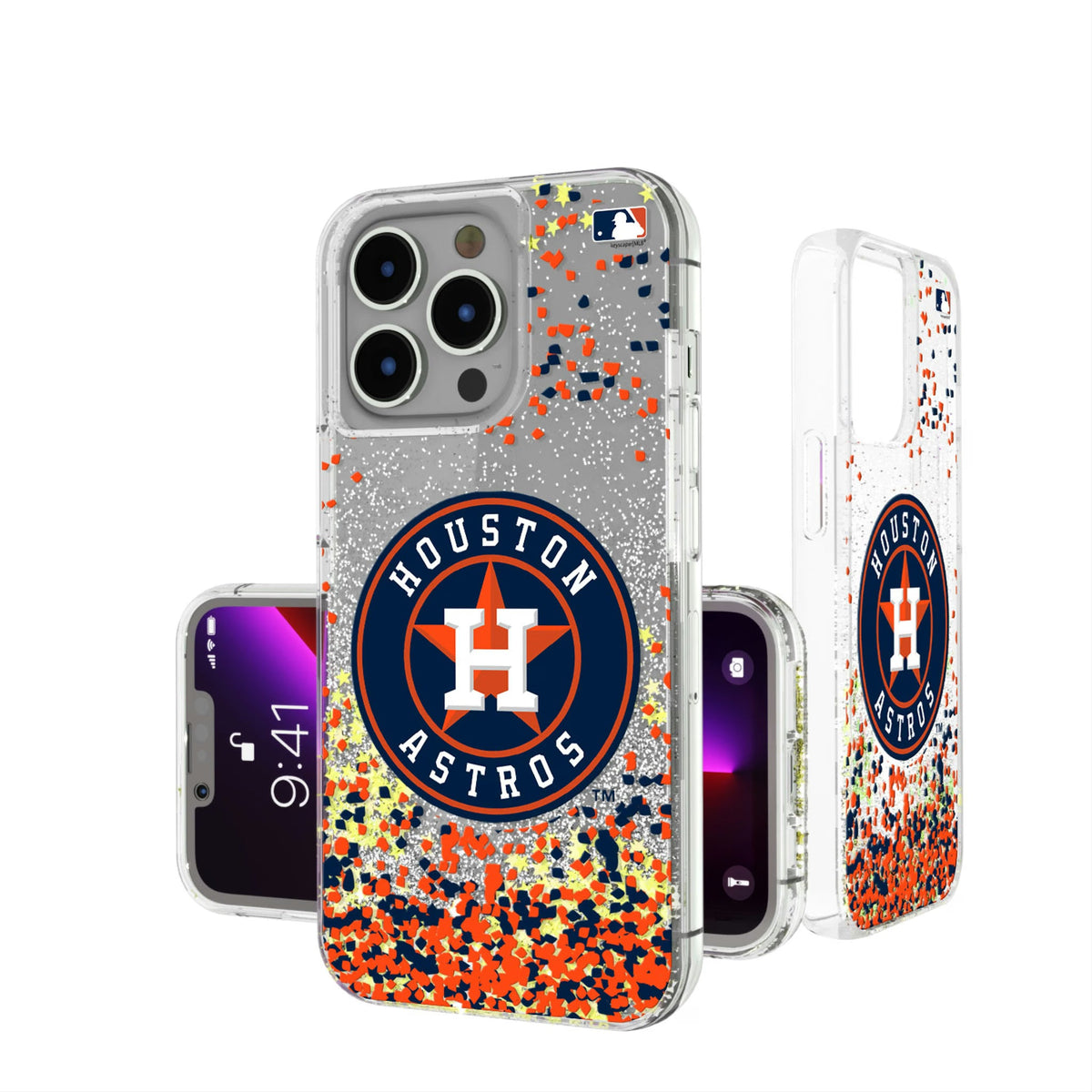 Houston Astros Confetti Glitter Phone Case 11