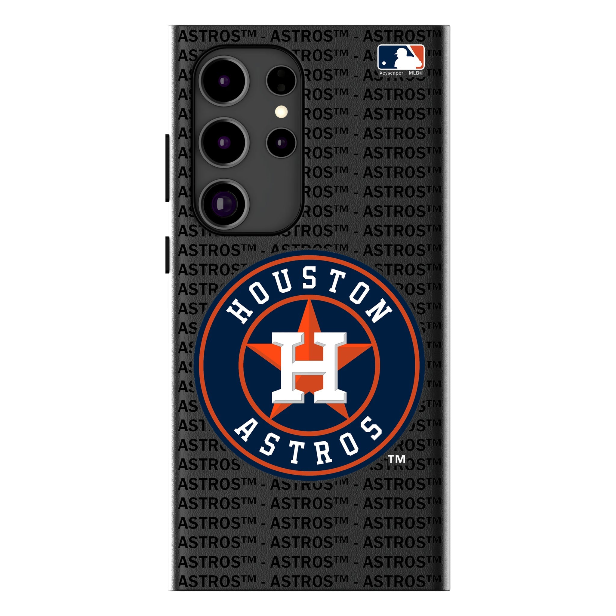 Houston Astros Text Backdrop MagSafe Compatible Phone Case for Samsung Galaxy 10