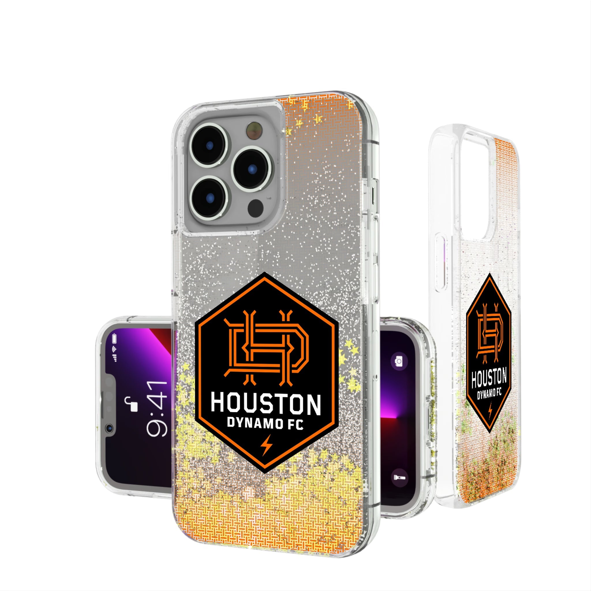 Houston Dynamo  Linen Glitter Phone Case 15