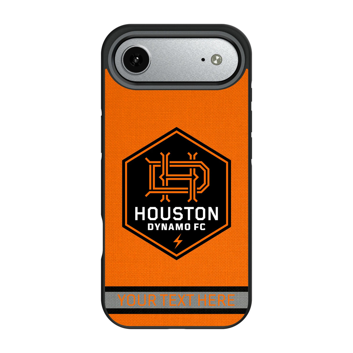 Houston Dynamo Personalized Stripe Bump Phone Case for Apple iPhone 10